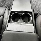 Tesla Model 3/Y Spill-Proof Cup Holder Insert (2024+ Highland & 2025.03+ Juniper) | Secure Silicone Design