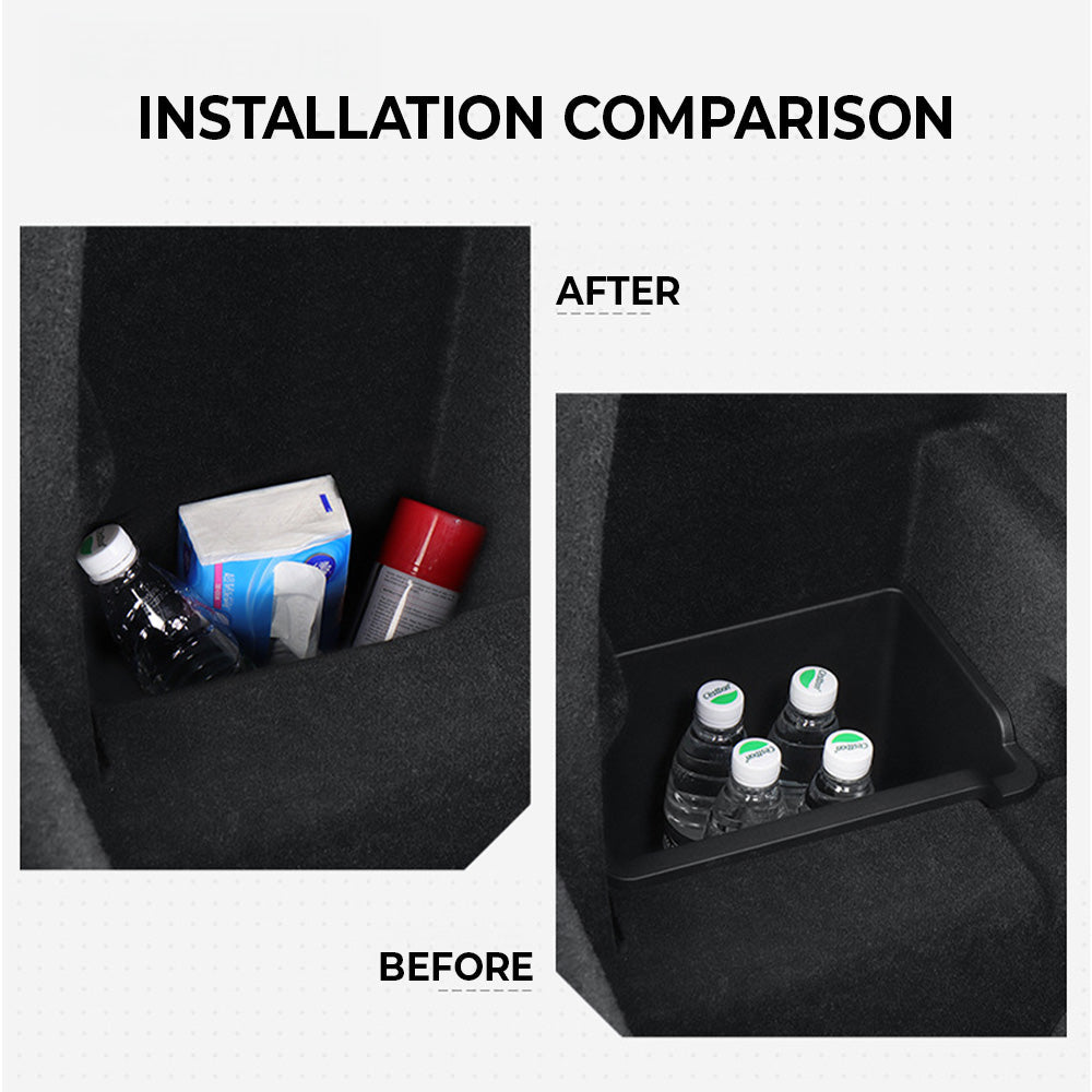 Custom-Fit Left Side Trunk Organizer Bin for 2021-2024 Tesla Model S & Model X – Heavy-Duty TPE Storage Solution