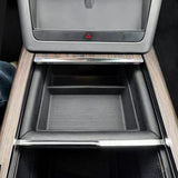 Custom Silicone Center Console Storage Trays for Refreshed Tesla Model X 2021+ – Dust-Resistant, Non-Slip Interior Organizer