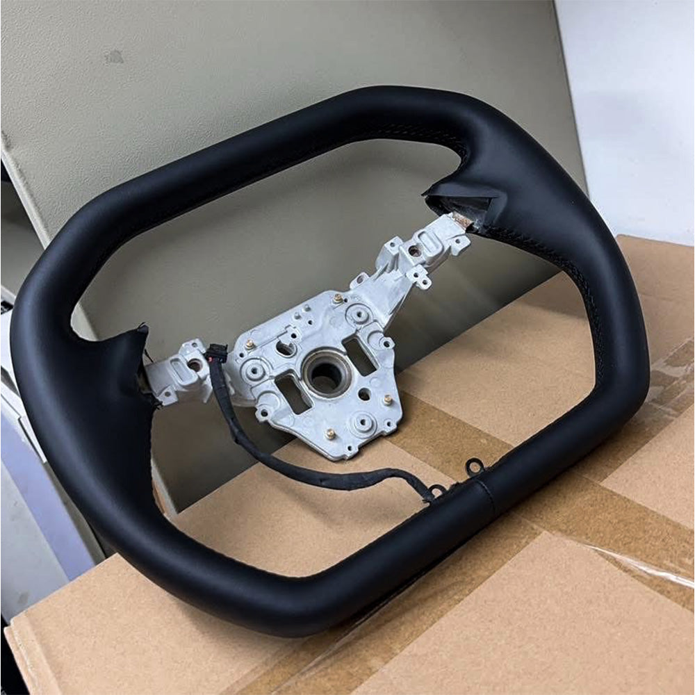 Cyber-Inspired Steering Wheel Upgrade for 2024+ Tesla Model 3 Highland & 2025+ Model Y Juniper