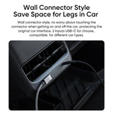 Cybertruck-Inspired Retractable USB-C Cable – 100W Fast Charging with Magnetic Holder for Tesla Model S/3/X/Y & Cybertruck