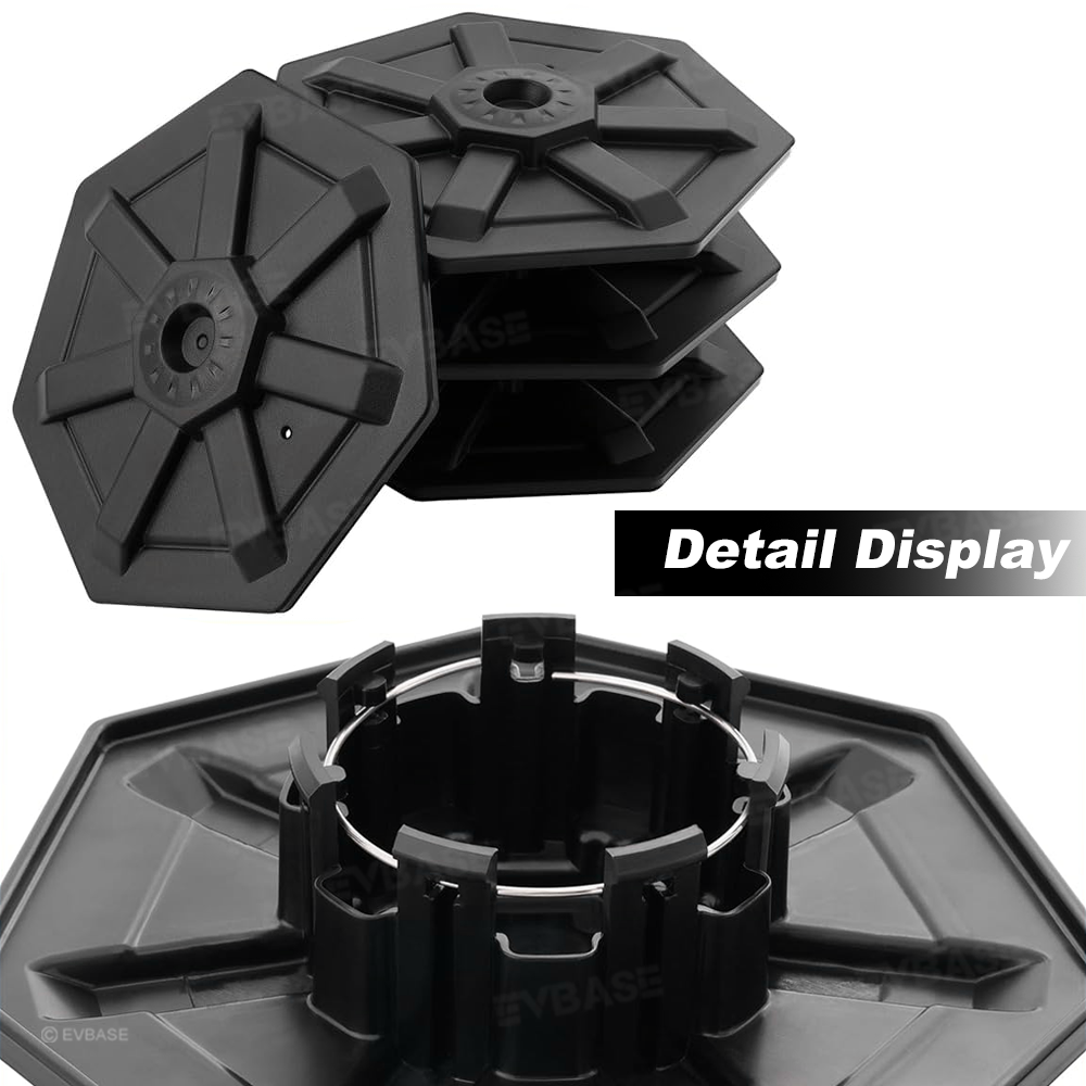 Tessgo "Cyber-Armor" Heptagon Wheel Center Caps for Tesla Cybertruck