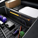 Cybertruck Adjustable Cargo Divider with MOLLE Panel – Secure Truck Bed Organizer, Heavy-Duty Aluminum Alloy