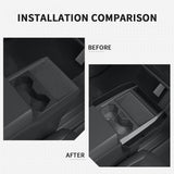 Tesla Cybertruck Center Console Side Storage Organizer – Upgraded with Side Pockets for Smartphone, Sunglasses, Cards & AirPods