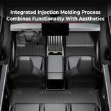 Cybertruck Floor Mats with Extended Front Door Coverage – Heavy-Duty TPE Protection for Maximum Interior Shield