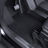 Cybertruck Floor Mats with Extended Front Door Coverage – Heavy-Duty TPE Protection for Maximum Interior Shield