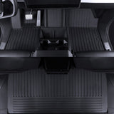 Cybertruck Floor Mats with Extended Front Door Coverage – Heavy-Duty TPE Protection for Maximum Interior Shield