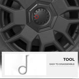 Tesla Cybertruck Center Hub Cap & Lug Nuts Cover Gen.2 (4 Pcs)