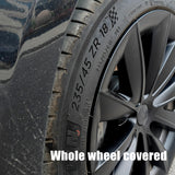 Cyclone-style Hubcaps Wheel Covers For Tesla Model 3 18'' Aero wheels
