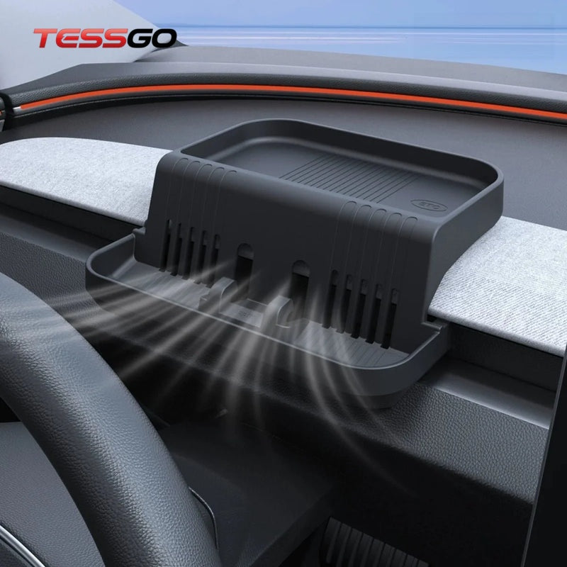 Dashboard Storage Tray with Phone Holder & ETC Bracket for Tesla Model 3/Y/Y L 2024+