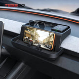 Dashboard Storage Tray with Phone Holder & ETC Bracket for Tesla Model 3/Y/Y L 2024+