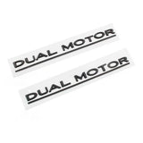 Tessgo Dual Motor Emblem Badge Decal for Model 3/Y/S/X – Weatherproof Rear Trunk Sticker for Exterior Styling Upgrade