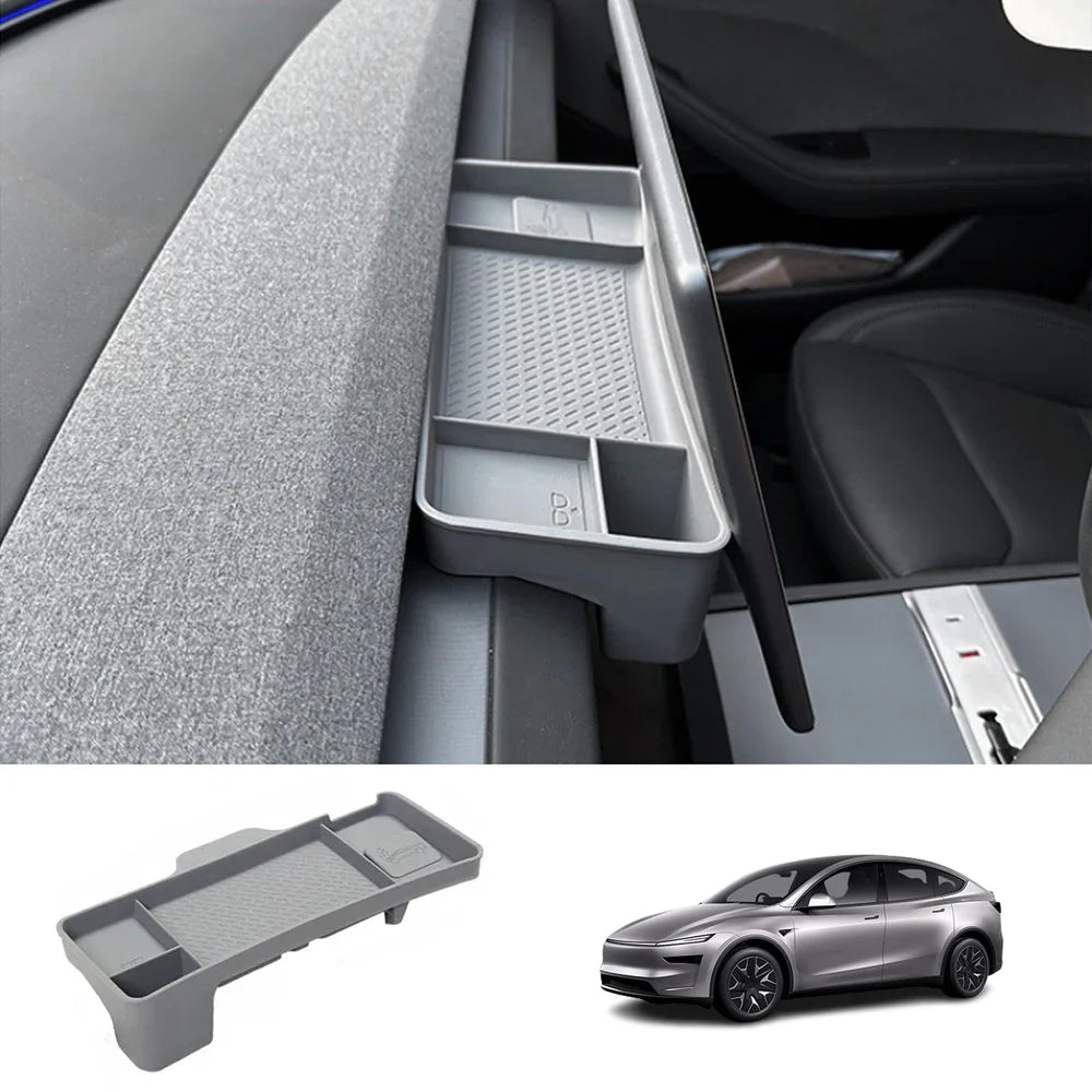 ETC Bracket Tray Dashboard Screen Rear Silicone Storage Box for Tesla Model Y L 2026+