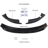 Aero Front Lip Spoiler For Tesla 2024+ Model 3 Highland (3 pieces)