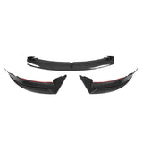 Sporty Front Lip Spoiler for Tesla Model 3 (2017-2023.09) | ABS Plastic Body Kit in Glossy/Matte Black & Carbon Fiber