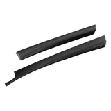 Front & Rear Carbon Fiber Upper Door Panel Covers for 2024+ Model 3