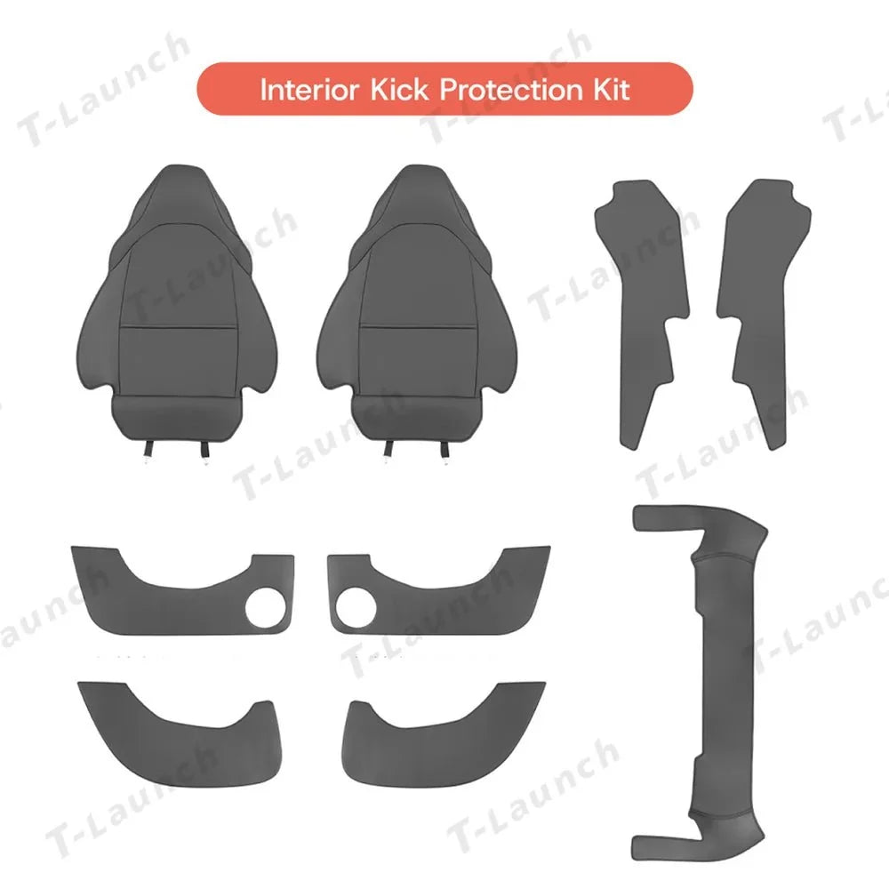 Napa Leather All-Around Interior Protection Kit for Tesla Model YL 6-Seater 2026+
