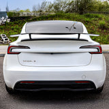 GT Style Real Carbon Fiber Spoiler Wing for Tesla Model 3 – Sporty Aerodynamic Rear Trunk Upgrade