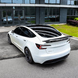 GT Style Real Carbon Fiber Spoiler Wing for Tesla Model 3 – Sporty Aerodynamic Rear Trunk Upgrade