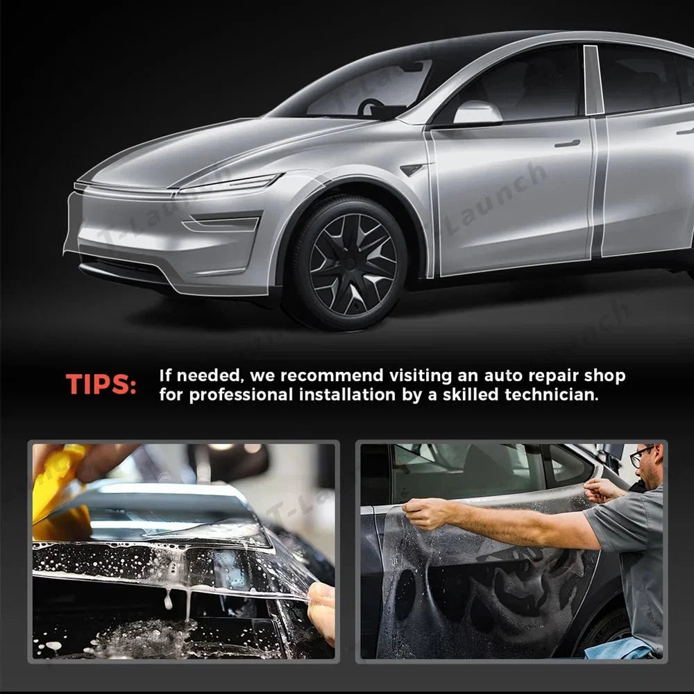 Glossy TPU Invisible Full Car Paint Protection Film (PPF) for Tesla Model YL 2026+