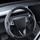 Anti-Slip Suede Steering Wheel Cover for Tesla Model Y L 2026+
