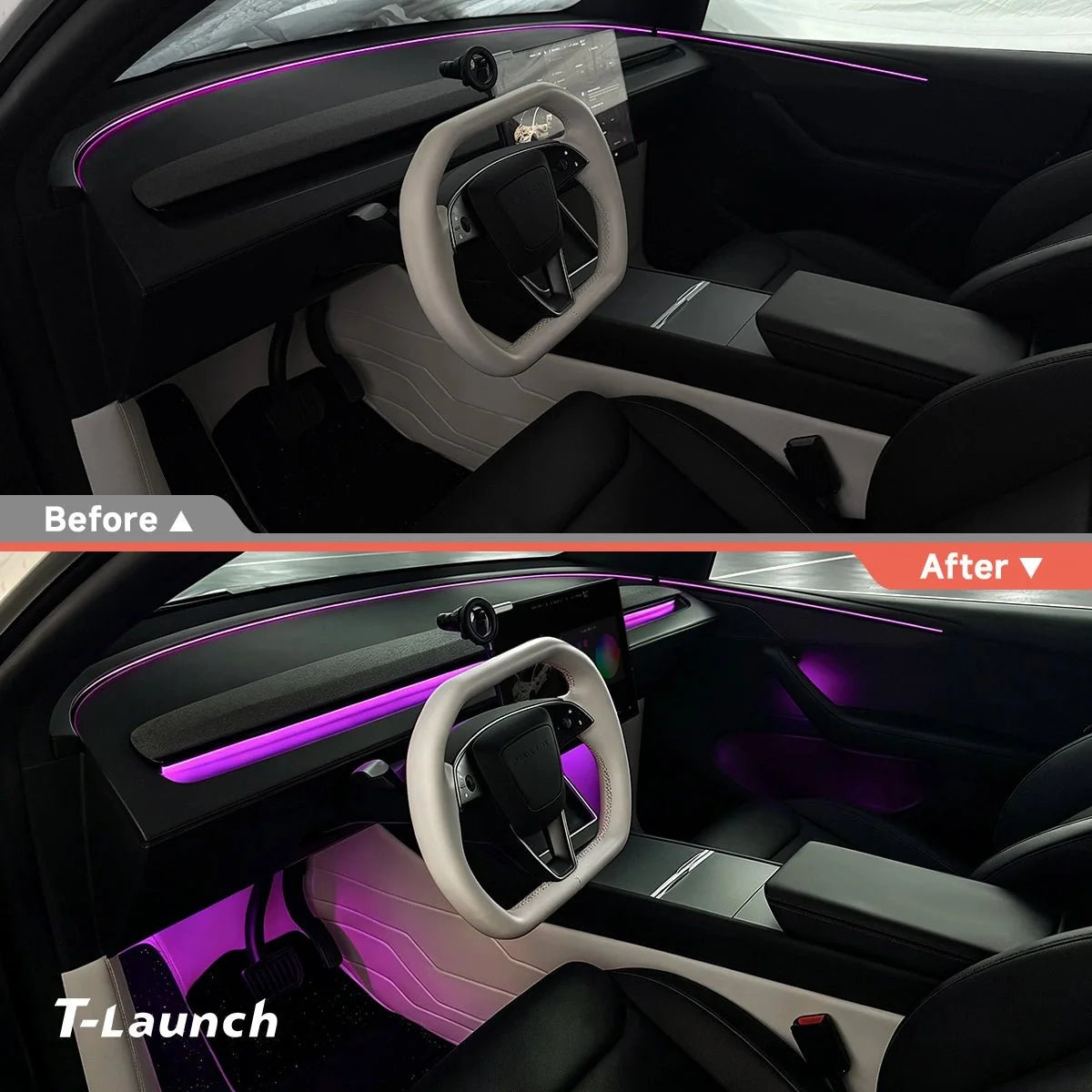 Interior RGB Ambient Lighting Kit for Tesla Model Y L 2026+
