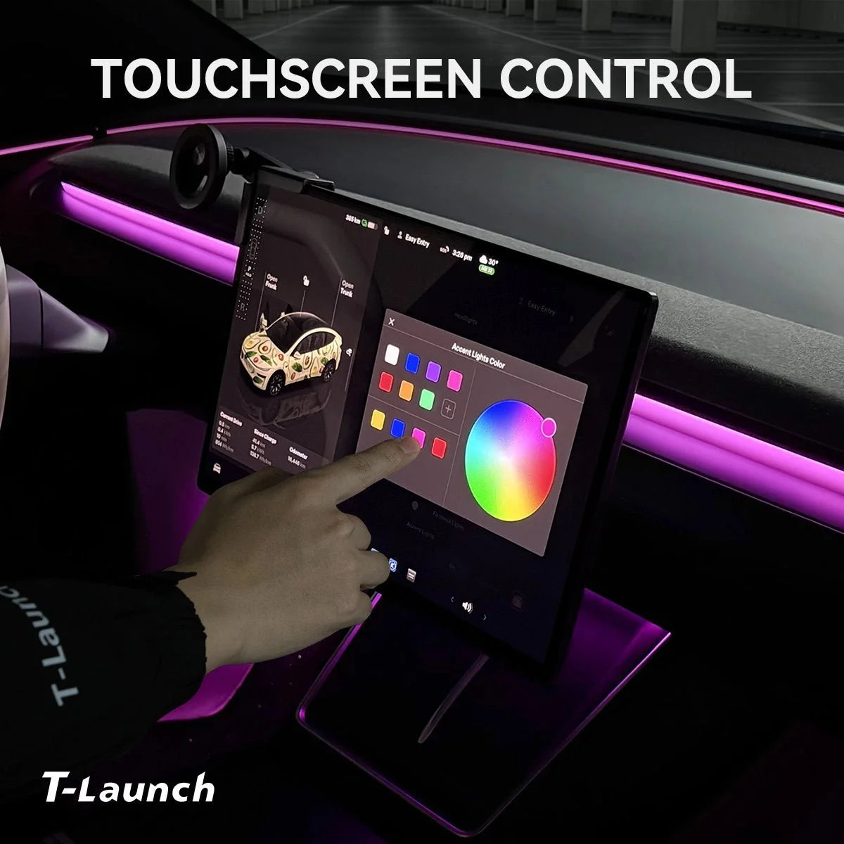 Interior RGB Ambient Lighting Kit for Tesla Model Y L 2026+