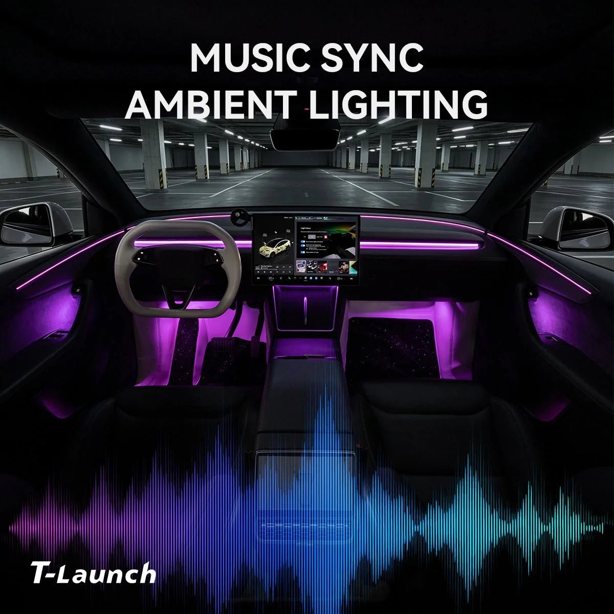 Interior RGB Ambient Lighting Kit for Tesla Model Y L 2026+