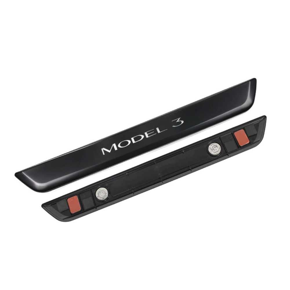 LED illuminated Welcome Pedal Door Sill Protector for Tesla Model 3