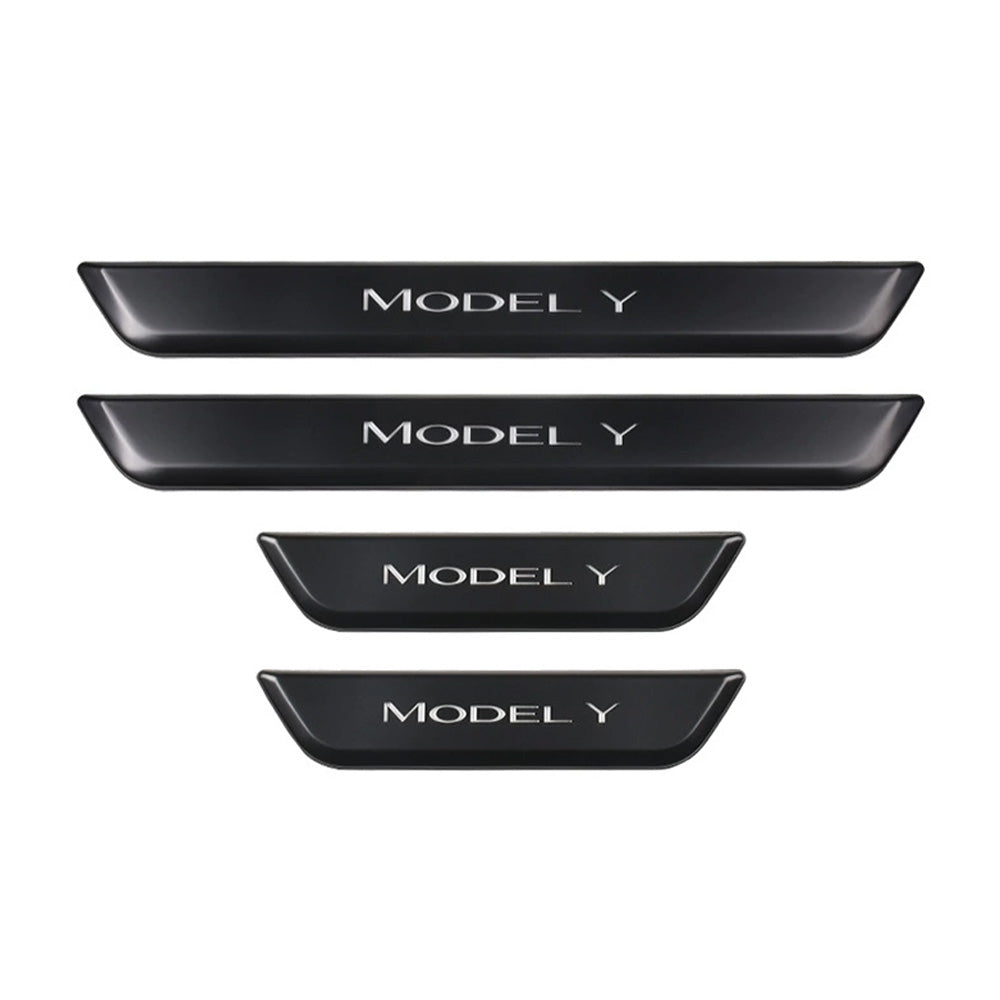 LED illuminated Welcome Pedal Door Sill Protector for Tesla Model Y