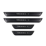 LED illuminated Welcome Pedal Door Sill Protector for Tesla Model Y