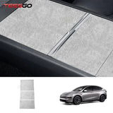 Alcantara Center Console Sticker Cover for Tesla Model Y L 2026+