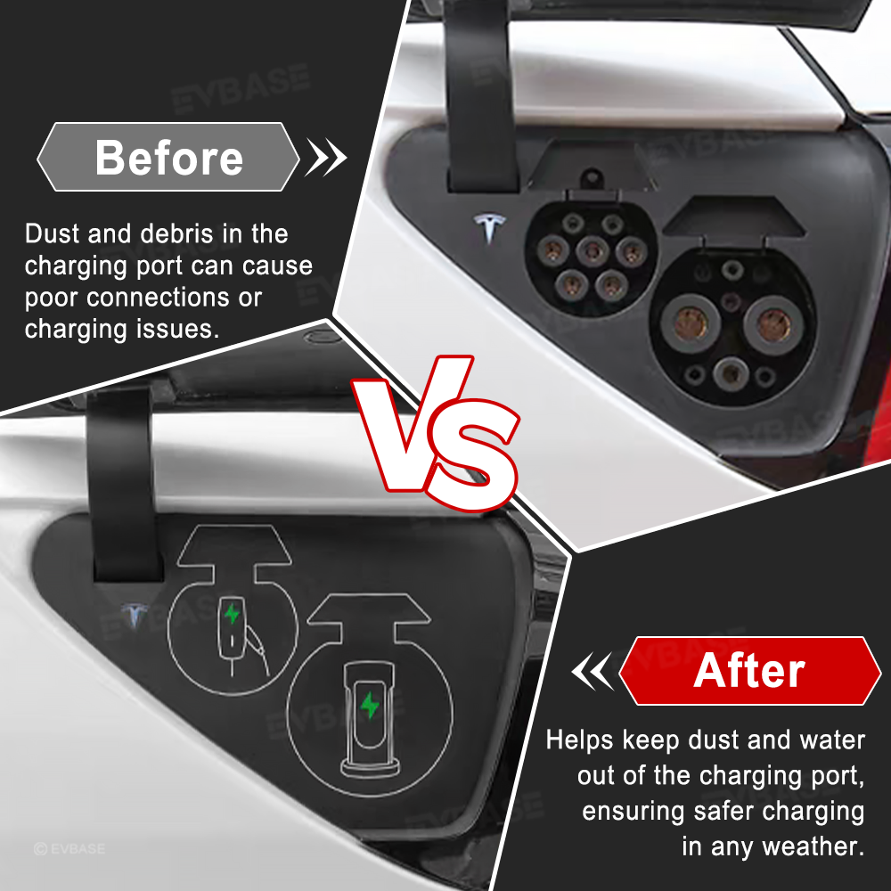 Tessgo Liquid Silicone Charge Port Cover For Tesla Model 3/Y