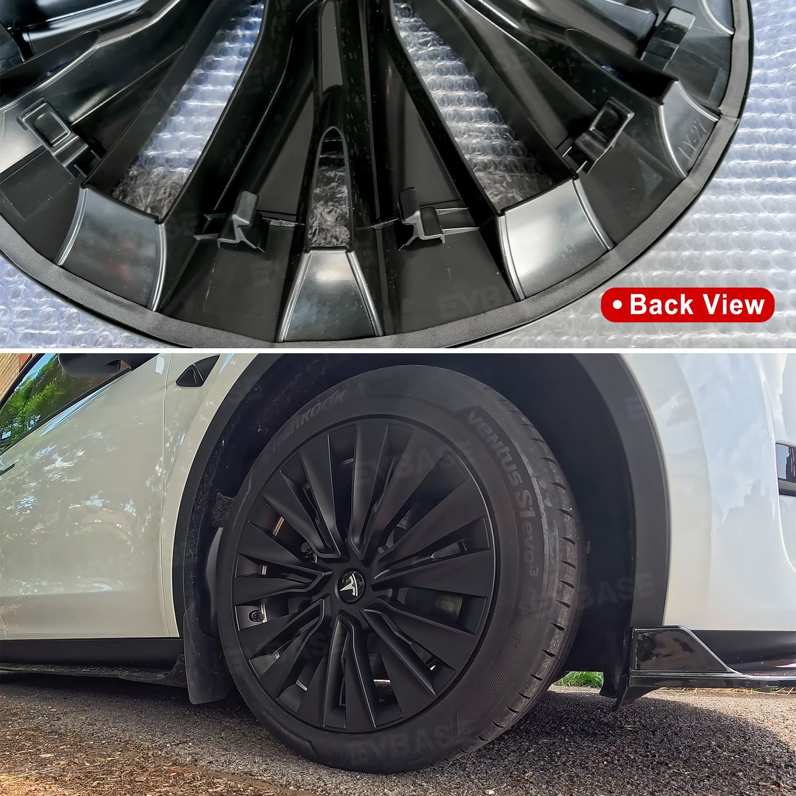 Tessgo 19" Turbine Style Full Wrapped Wheel Covers for Tesla Model Y