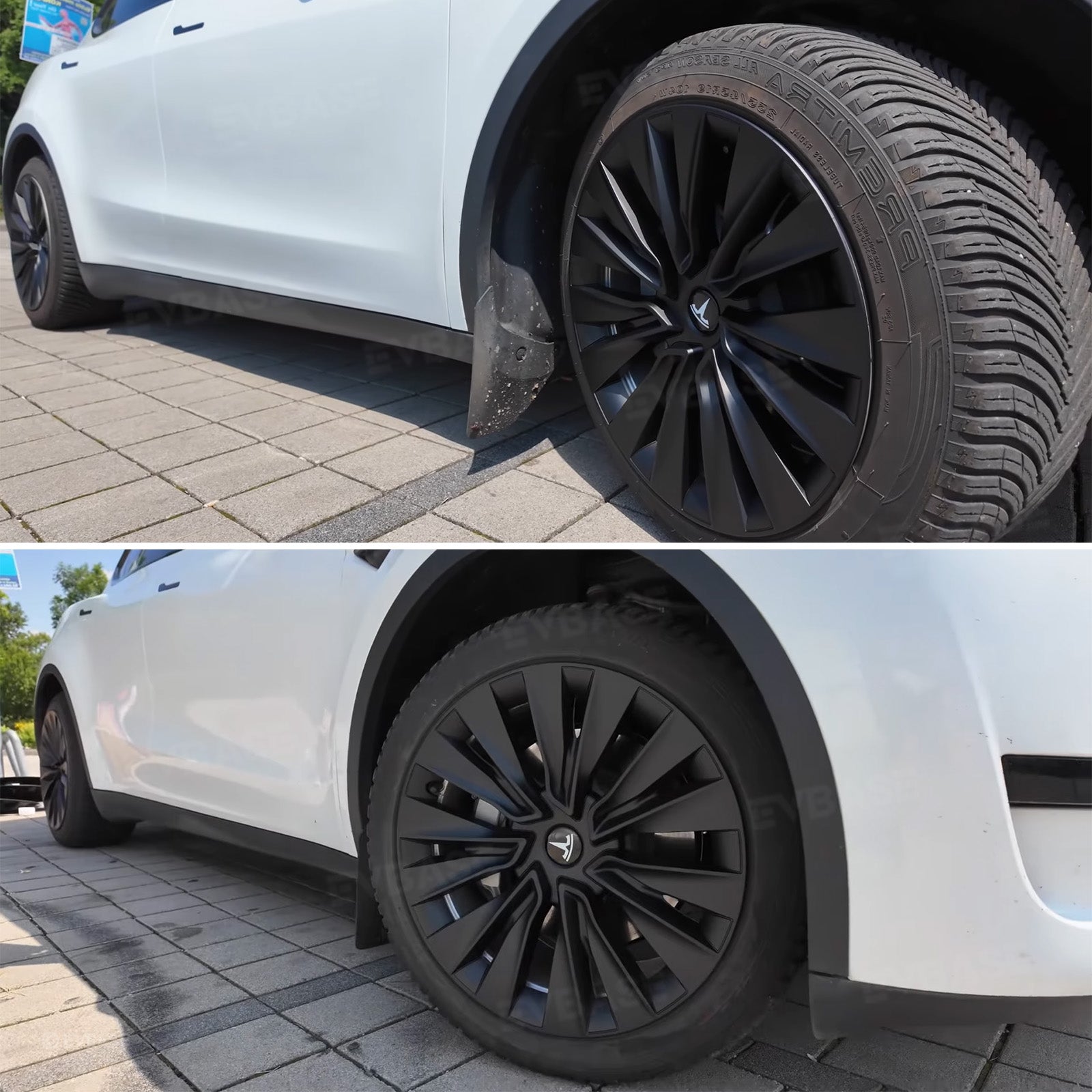 Tessgo 19" Turbine Style Full Wrapped Wheel Covers for Tesla Model Y