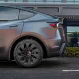 Tessgo 19" Überturbine Style Wheel Covers for Model Y Juniper – Matte Black Hubcaps for Crossflow Wheels, OEM Fit Upgrade