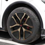 Model Y Juniper 19" Wheel Covers Satin Bronze Hubcaps Inspired By Model Y Performance