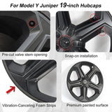 Model Y Juniper 19" Wheel Covers with Futuristic Off-Road Style Hubcaps Full Rim Protectors for Tesla