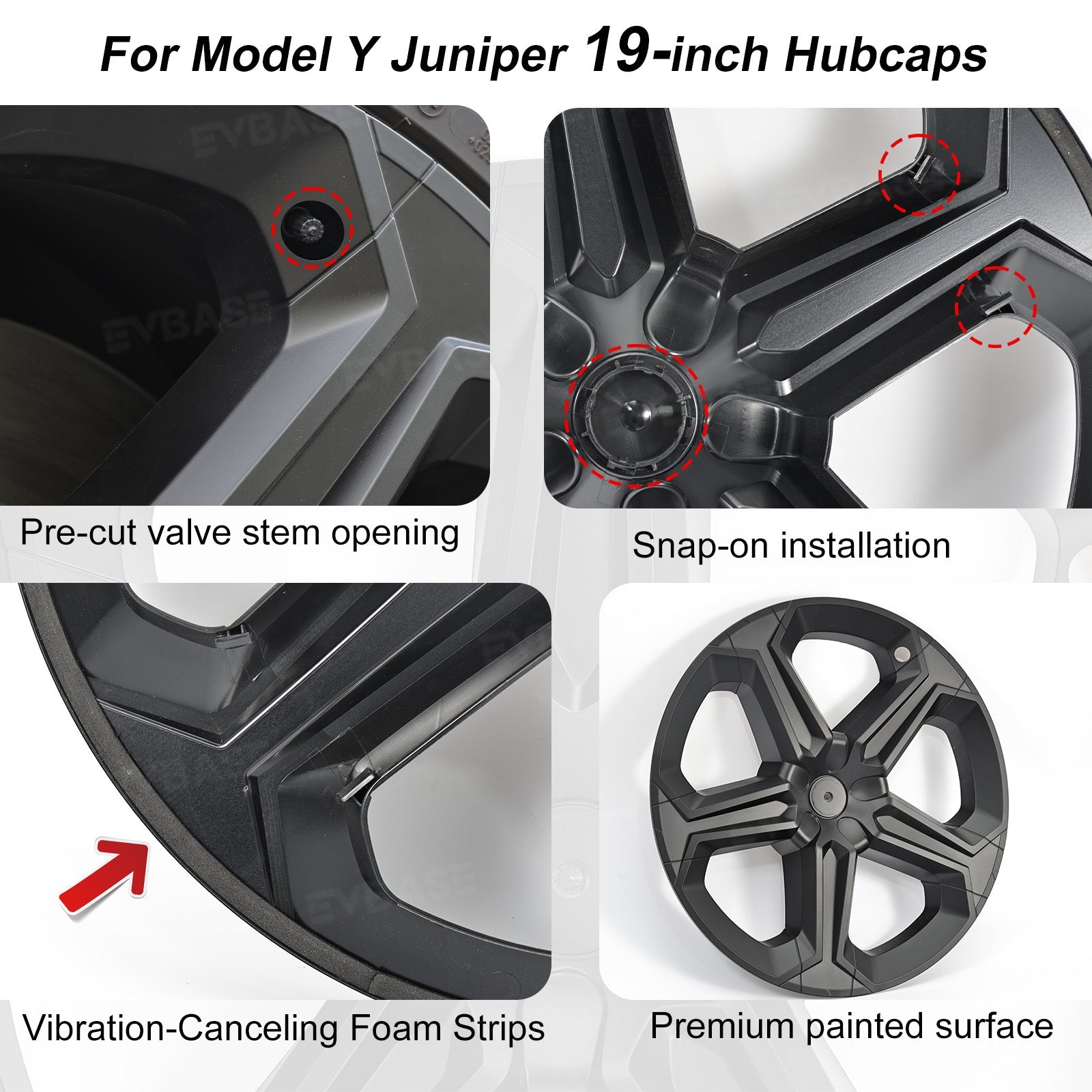 Tessgo "Nomad-Armor" 19" Futuristic Off-Road Wheel Covers for Model Y Juniper