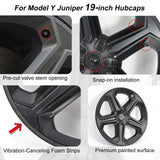 Model Y Juniper 19" Wheel Covers with Futuristic Off-Road Style Hubcaps Full Rim Protectors for Tesla