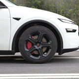 Model Y Juniper 19" Wheel Covers with Futuristic Off-Road Style Hubcaps Full Rim Protectors for Tesla