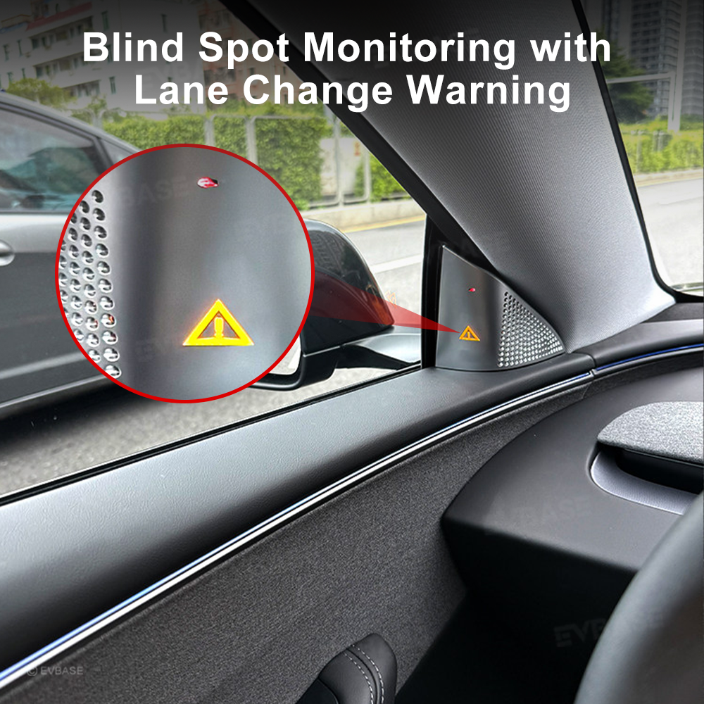 Tessgo Stainless Steel Blind Spot Monitor Cover For Tesla Model 3 Highland & Model Y 2025+