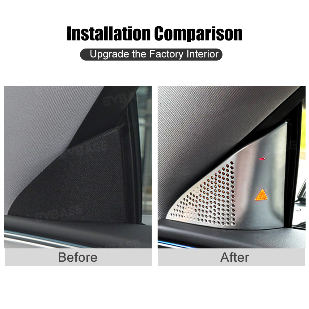 Tessgo Stainless Steel Blind Spot Monitor Cover For Tesla Model 3 Highland & Model Y 2025+