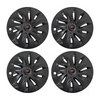 19" Aero Style Wheel Covers for Model Y Juniper Matte Black
