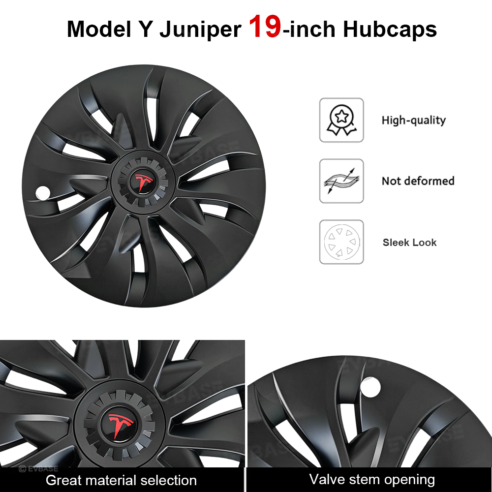 Tessgo 19" Aero Style Wheel Covers for Tesla Model Y Juniper (4PCS)