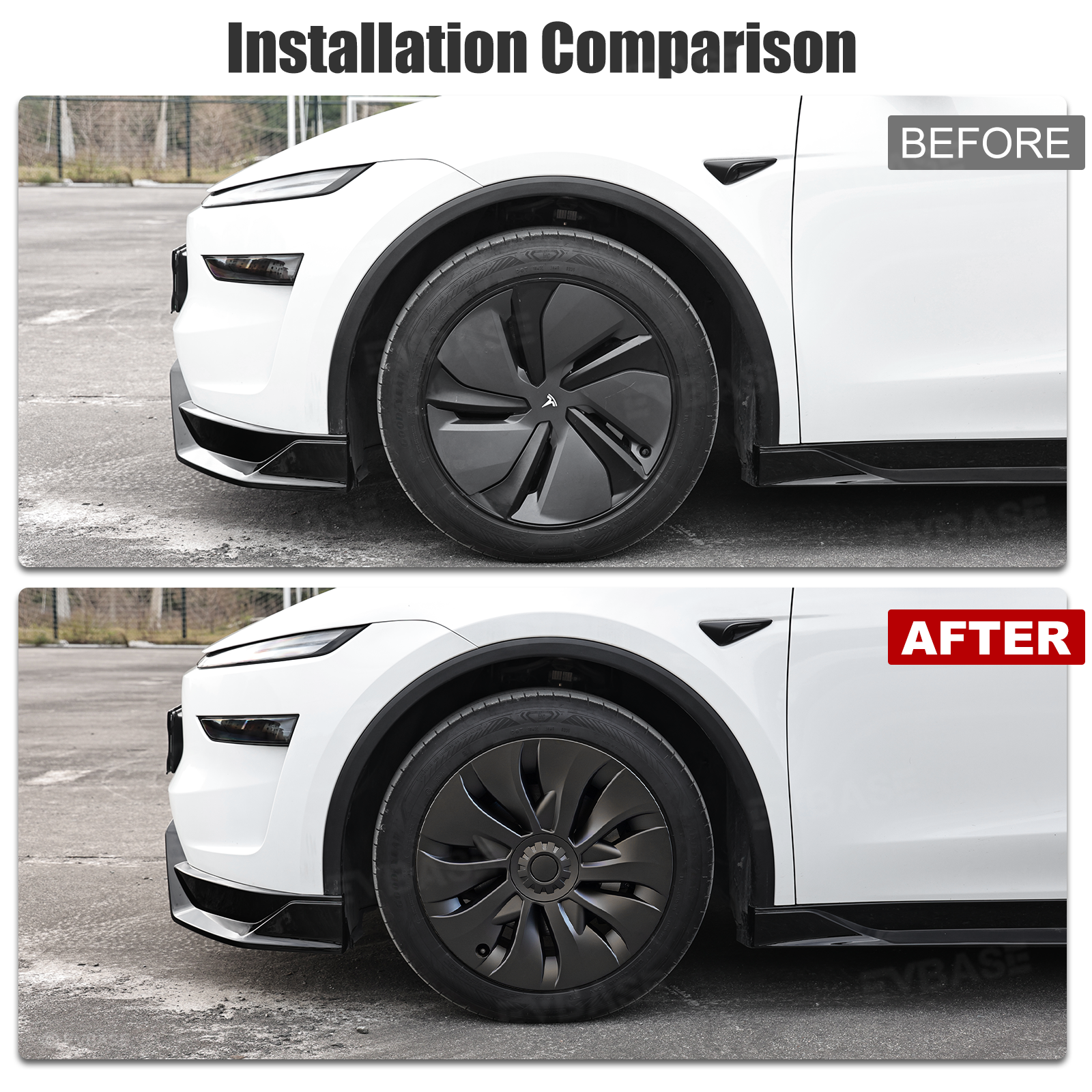 Tessgo 19" Aero Style Wheel Covers for Tesla Model Y Juniper (4PCS)