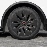 19" Aero Style Wheel Covers for Model Y Juniper Matte Black