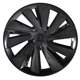 Induction Style 19" Wheel Covers for Model Y Juniper Matte Black Set of 4