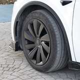 Induction Style 19" Wheel Covers for Model Y Juniper Matte Black Set of 4