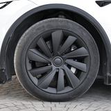 Induction Style 19" Wheel Covers for Model Y Juniper Matte Black Set of 4